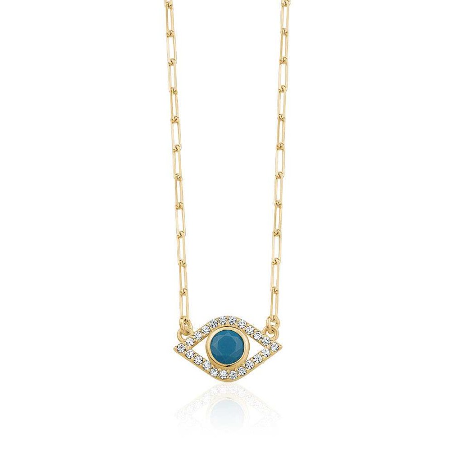 Jewelry Limlim | Evil Eye Pin Necklace