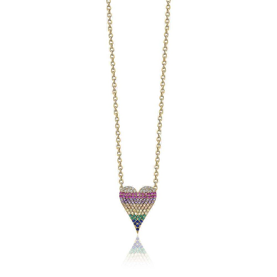 Jewelry Limlim | Rainbow Heart Necklace