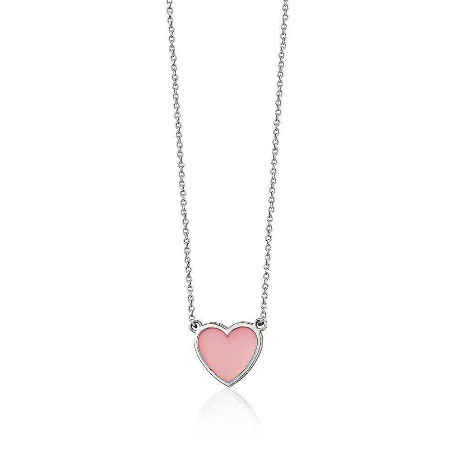 Jewelry Limlim | Single Enamel Heart Necklace