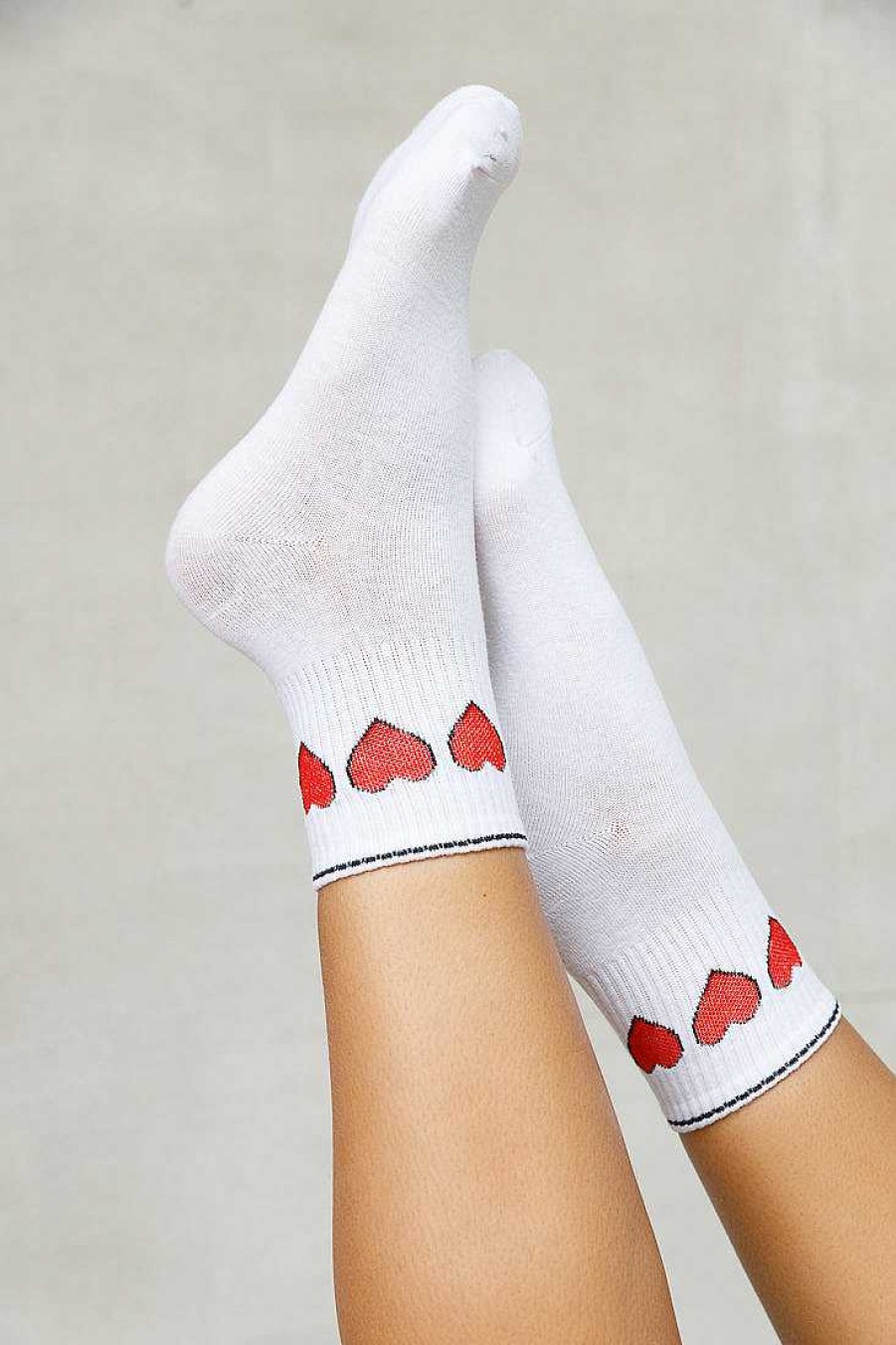 Luxe Trendy Socks Limlim | Three Hearts