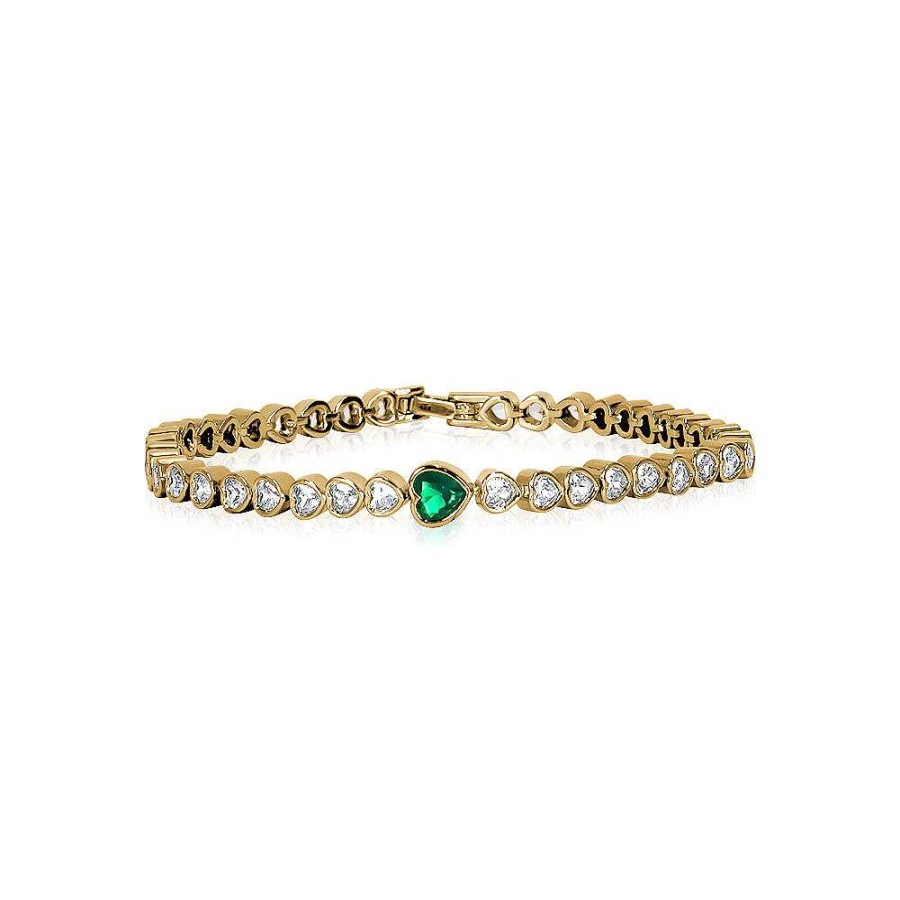 Jewelry Limlim | Emerald Heart Tennis Bracelet