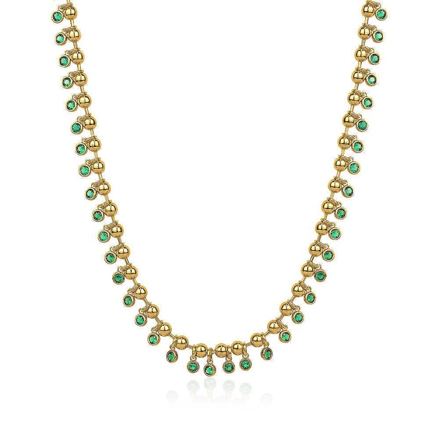 Jewelry Limlim | Boho Chic Emerald Necklace