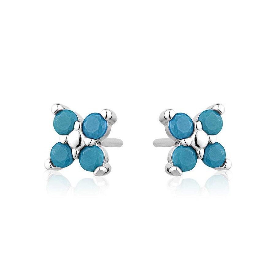 Jewelry Limlim | Mimi Flower Earrings Turquoise