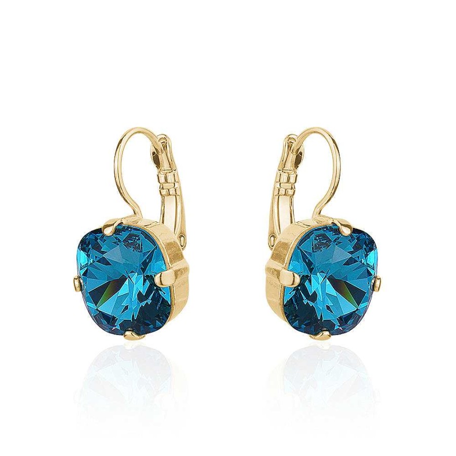 Jewelry Limlim | Swarovski Square Topaz Hoops