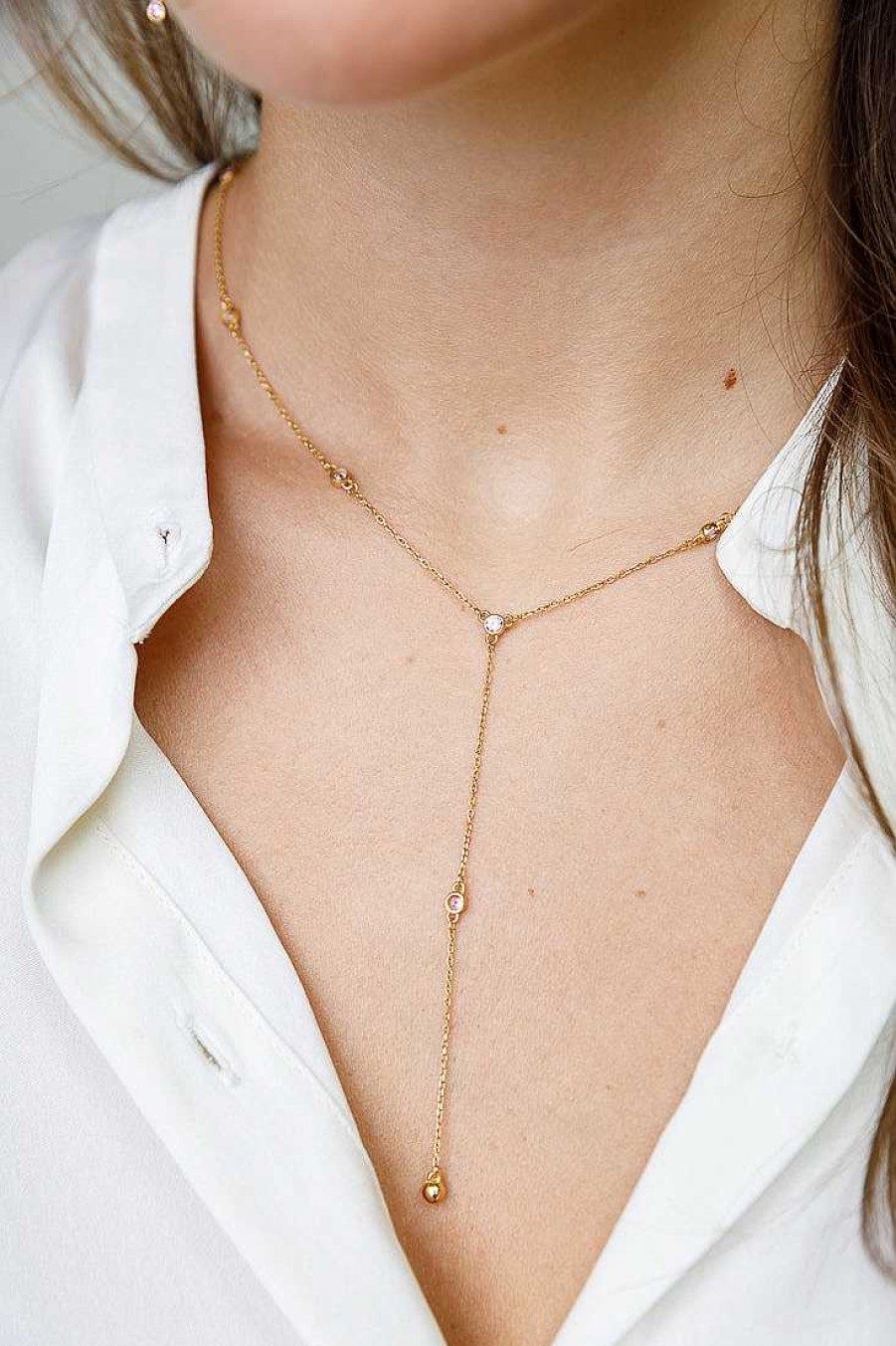 Jewelry Limlim | Crystal By The Yard Lariat