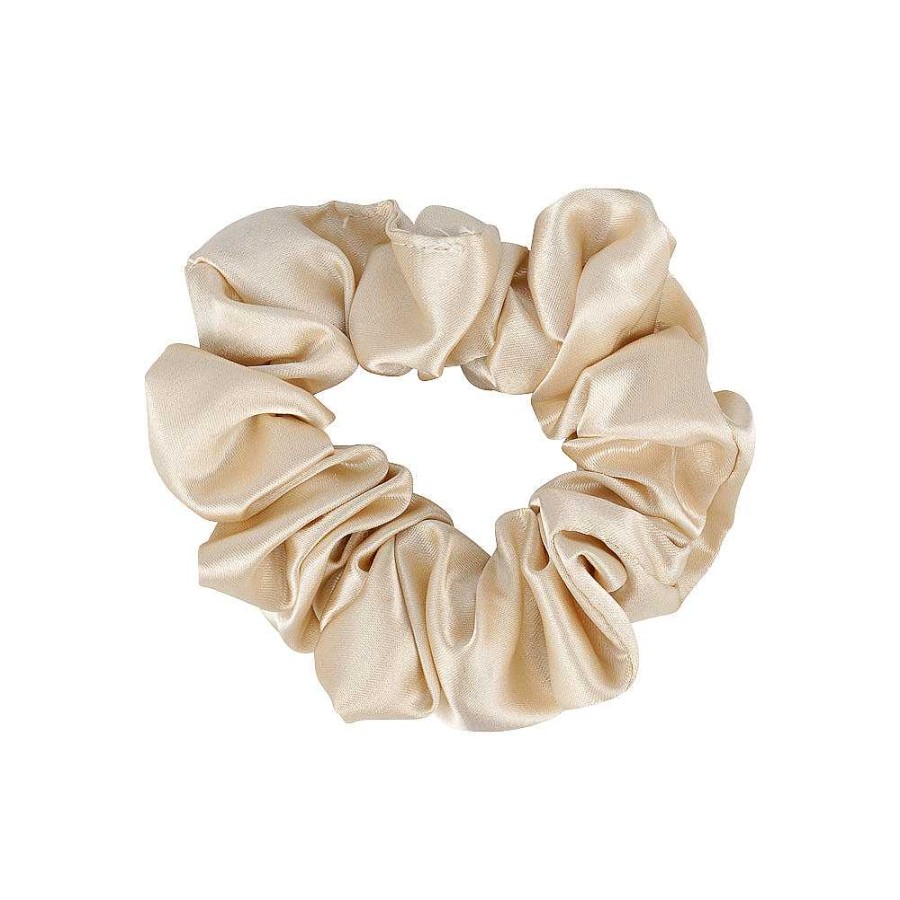 Hair Accessories Limlim | Small Satin Scrunchies Set Of Assorted Colours