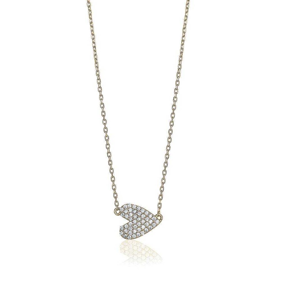 Jewelry Limlim | Side Heart Crystal Necklace