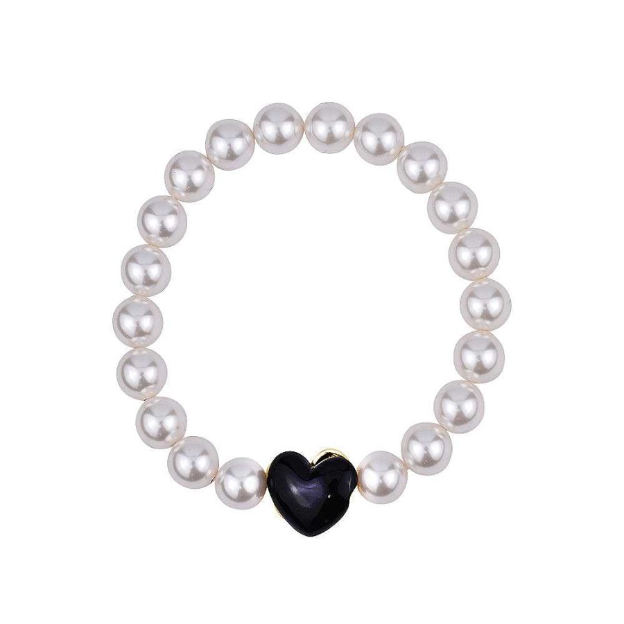 Howrosdoesit Limlim | Heart Swarovski Pearl Bracelets