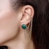 Jewelry Limlim | Malachite Ear Cuff