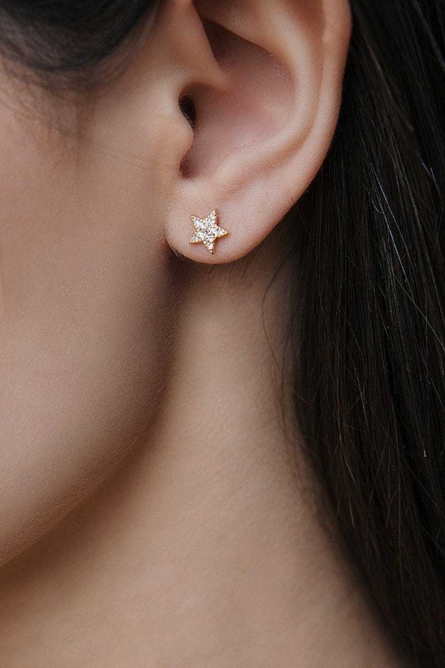 Kgmtl Limlim | Star Pave Stud Earrings