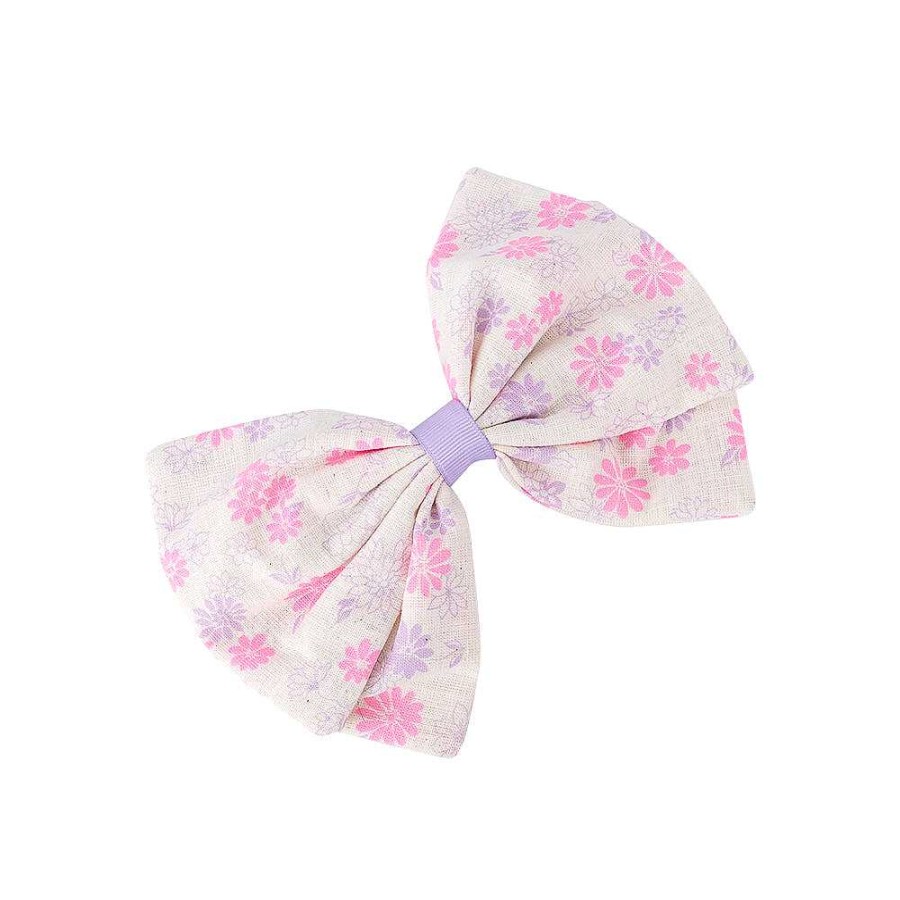 Hair Accessories Limlim | Pastel Flower Double Bow