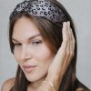 Hair Accessories Limlim | Top Knot Satin Leopard Hairband