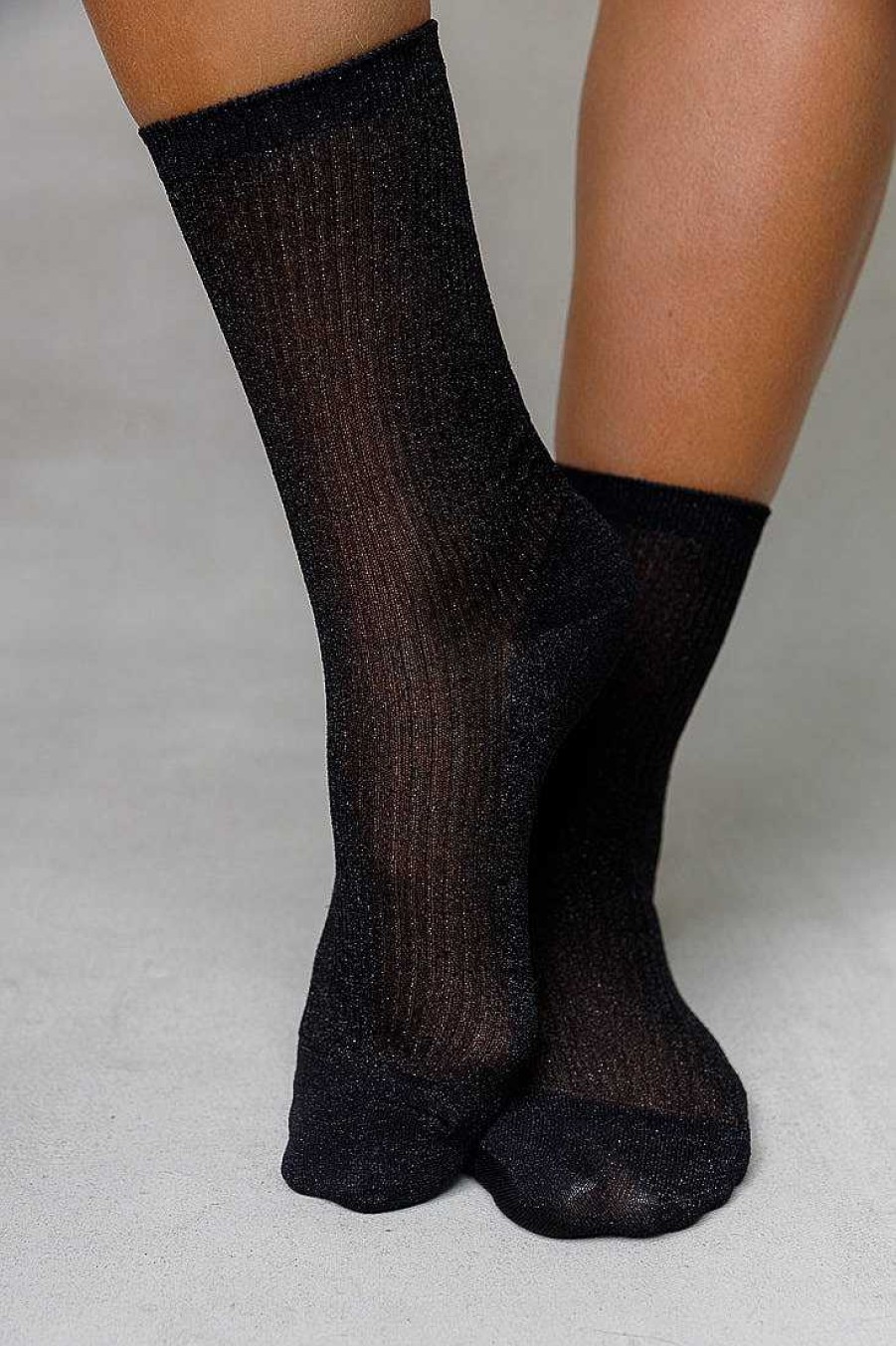 Luxe Trendy Socks Limlim | Mesh Shiny Socks