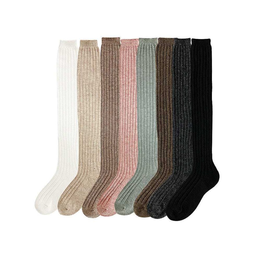 Luxe Trendy Socks Limlim | Long Cashmere Blend Slouch Socks