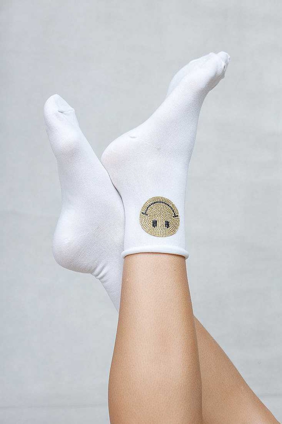 Luxe Trendy Socks Limlim | Crystal Smiley