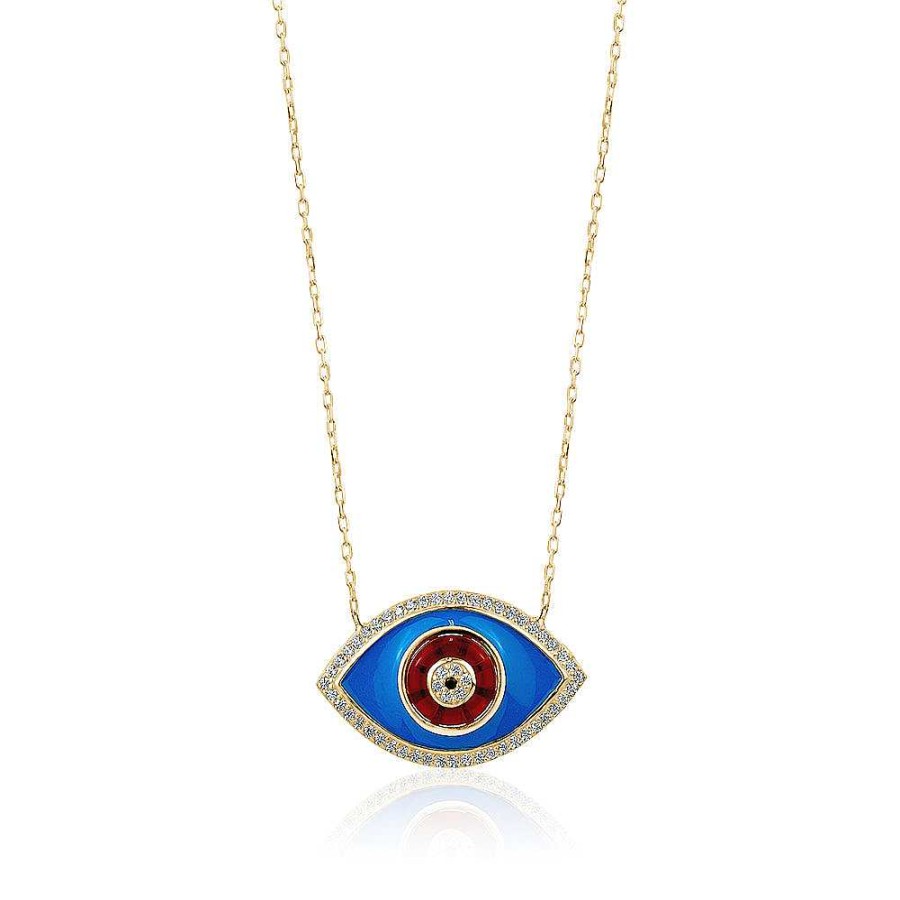 Jewelry Limlim | Gold Enamel Evil Eye Necklace