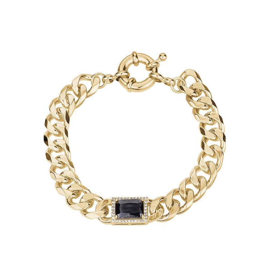 Jewelry Limlim | Black Crystal Link Btacelets