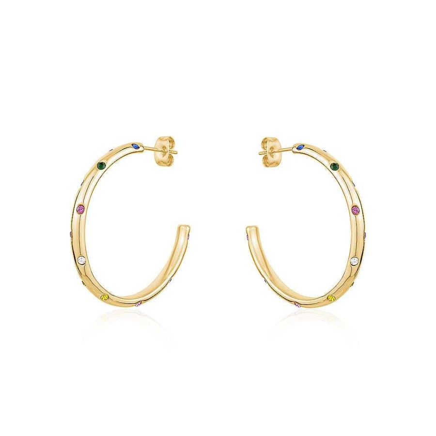 Kgmtl Limlim | Rainbow Crystal Tube Hoops