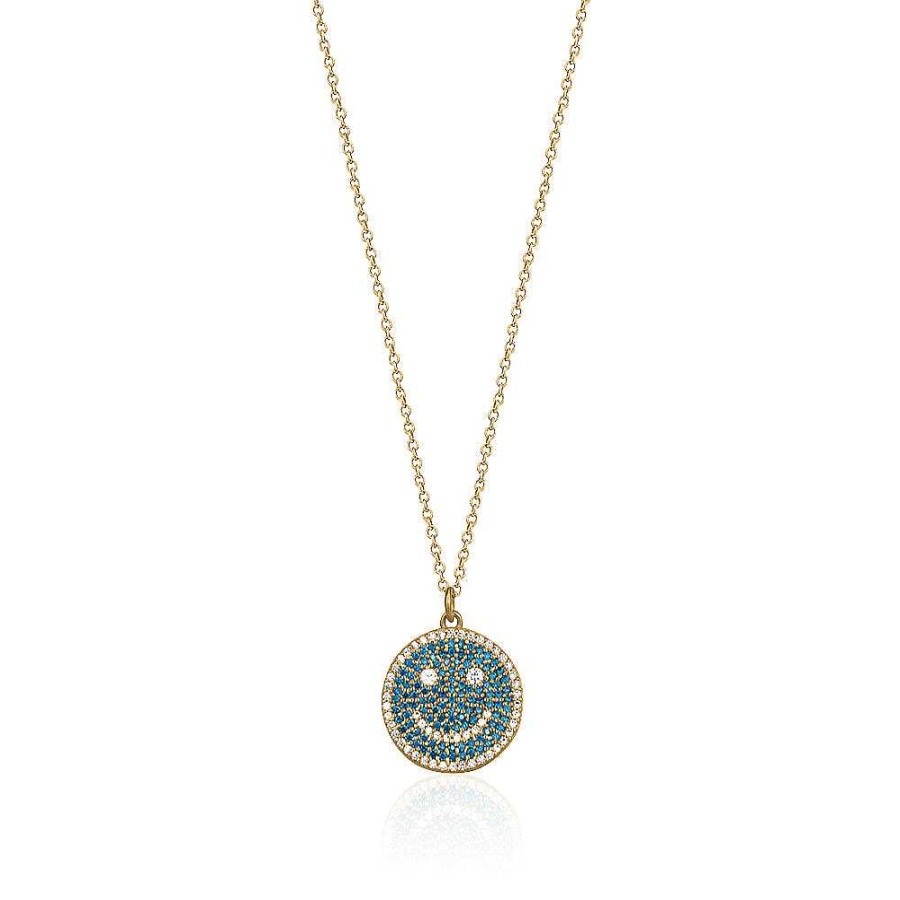 Kgmtl Limlim | Crystal Smiley Necklace