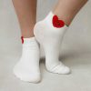 Luxe Trendy Socks Limlim | Short Smiling Hearts