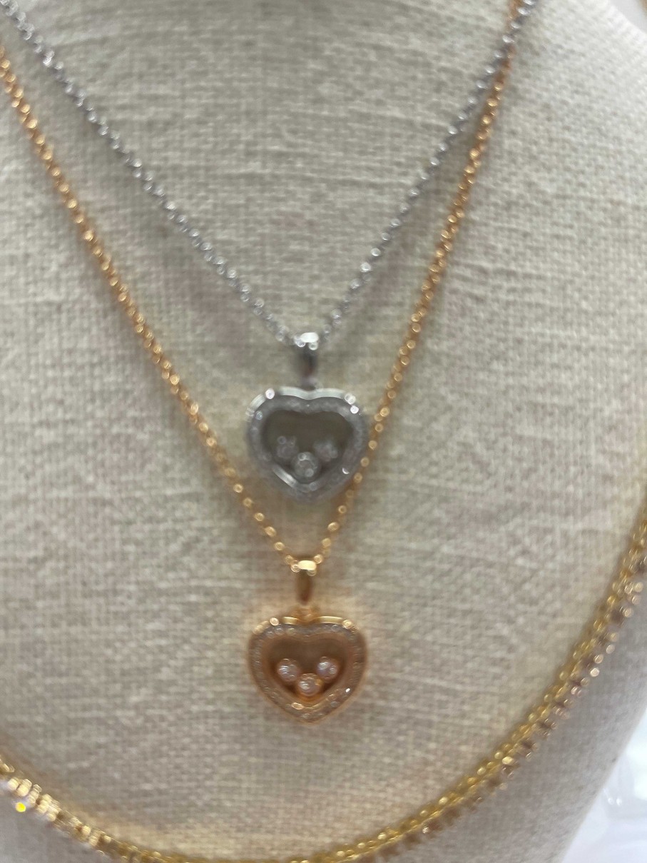 Kgmtl Limlim | Floating Crystal Heart Necklace