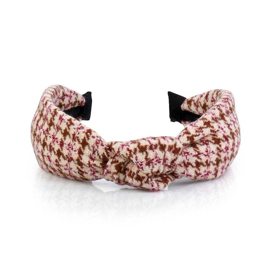 Hair Accessories Limlim | Hounds Tooth Wool Hairband