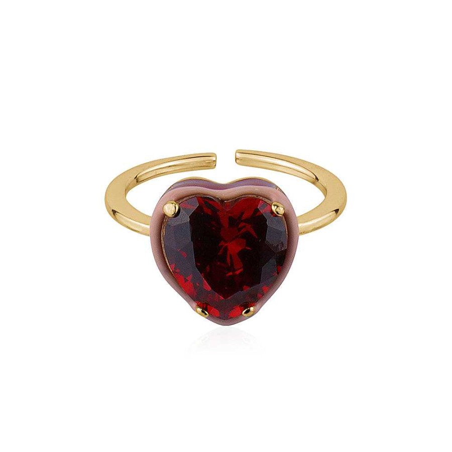 Jewelry Limlim | Enamel Red Heart Ring