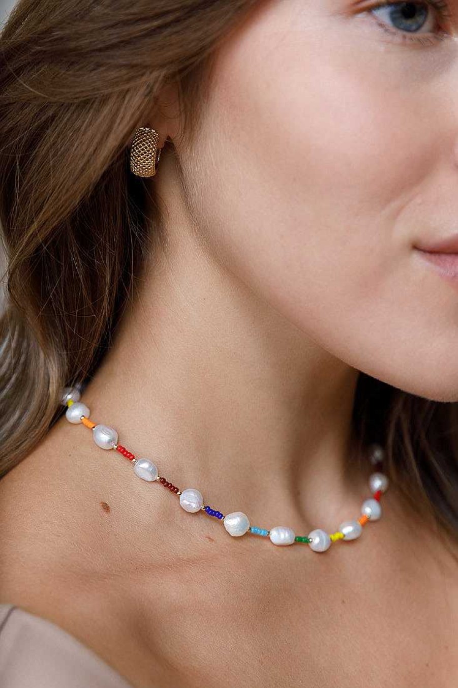 Jewelry Limlim | Color Beads And Pearls Necklace