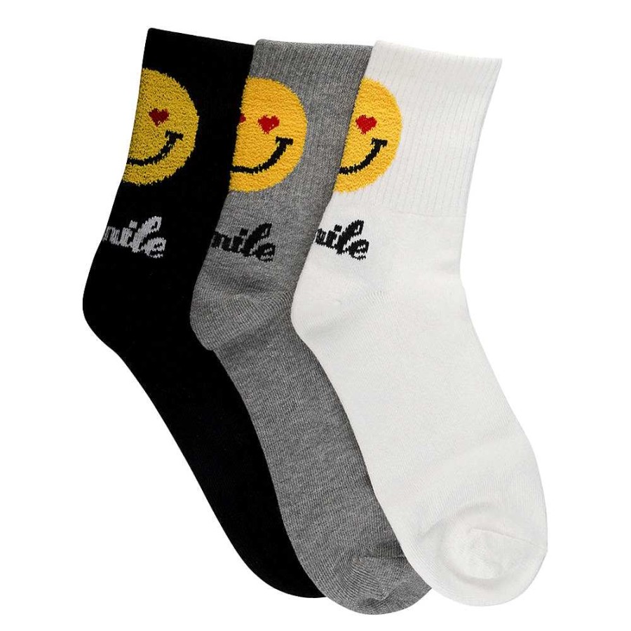 Luxe Trendy Socks Limlim | Back Smiley Heart