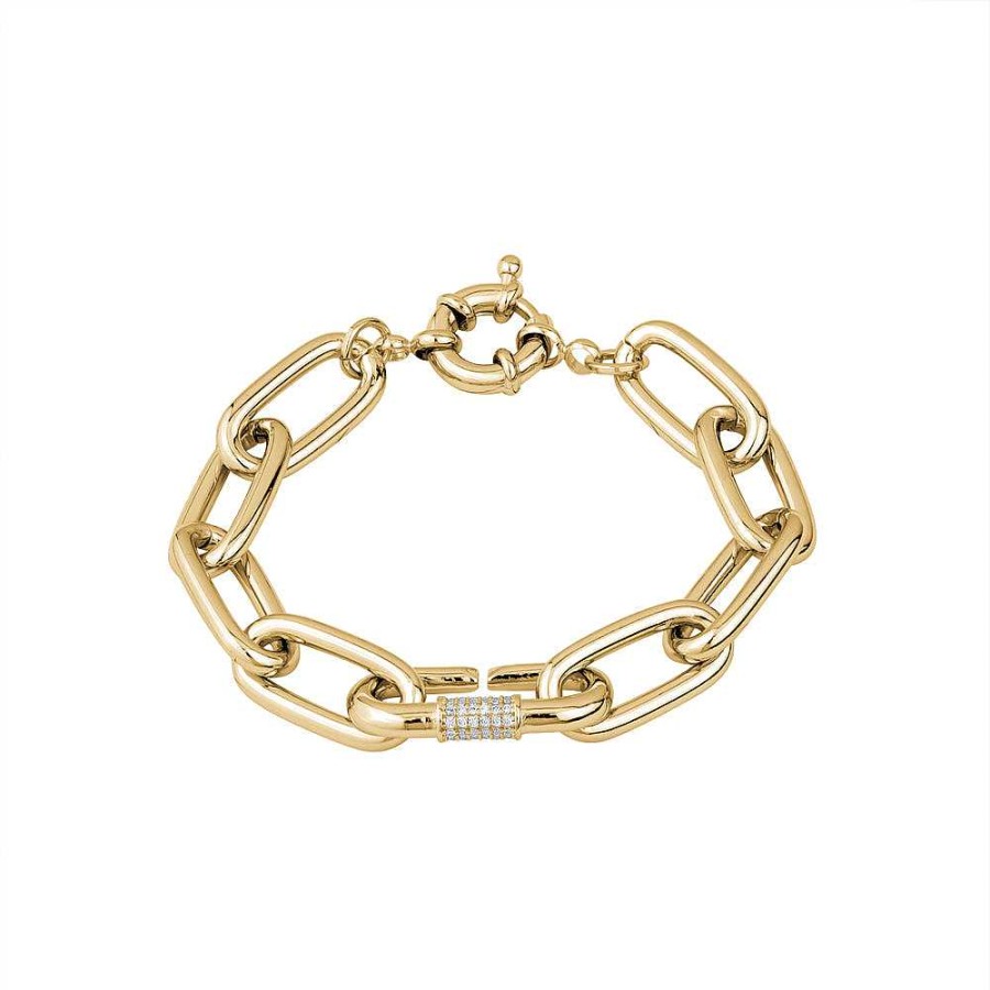 Jewelry Limlim | Lock Link Statement Bracelet