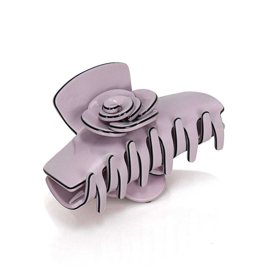 Hair Accessories Limlim | Rectangular Flower Cellulose Clip