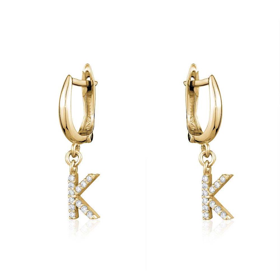 Kgmtl Limlim | Initial Huggie Earrings