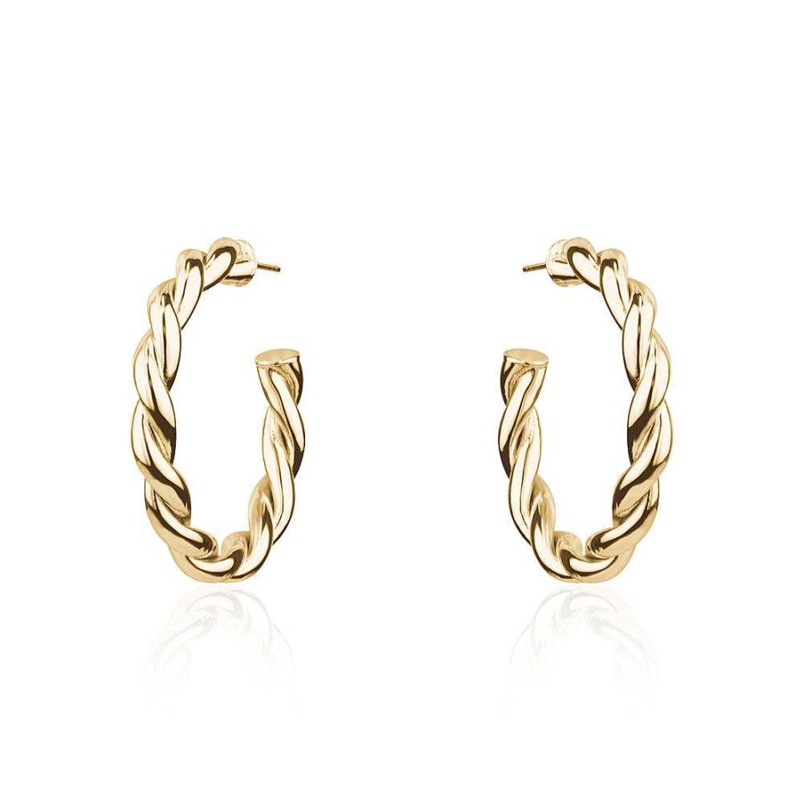 Jewelry Limlim | Twisted Gold Hoops