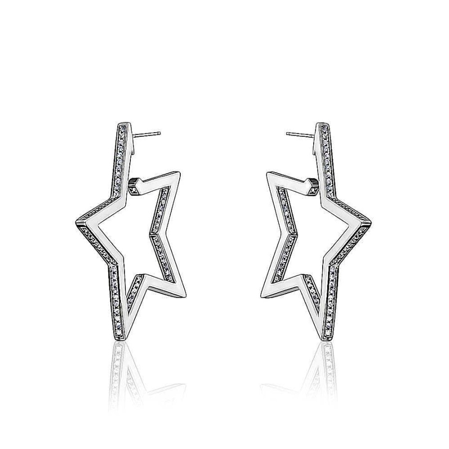 Jewelry Limlim | Large Pave Star Earrings