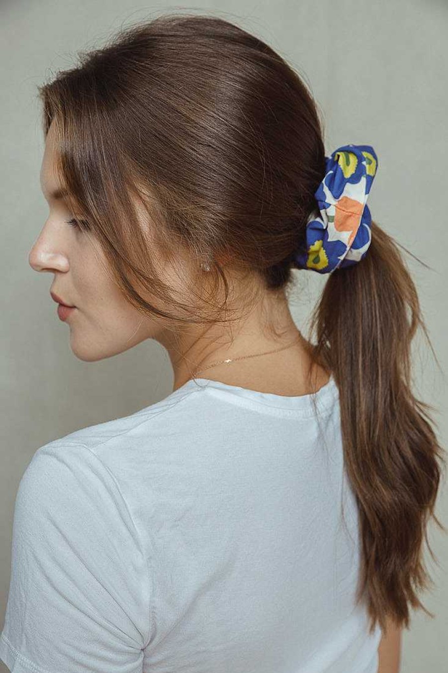 Hair Accessories Limlim | Floral Cotton Scrunchies