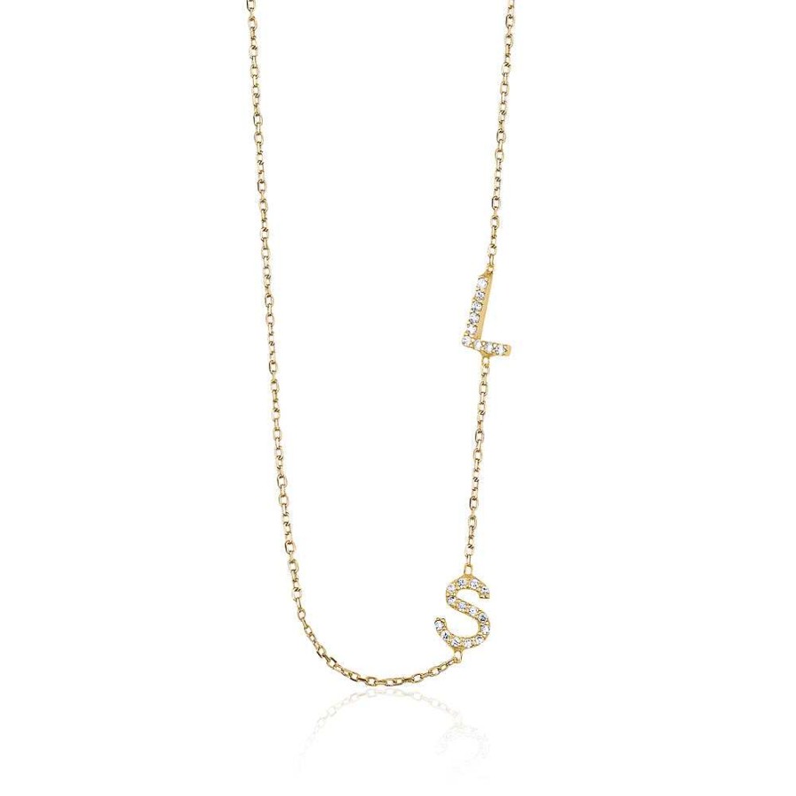 Jewelry Limlim | Crystal Initial Necklace