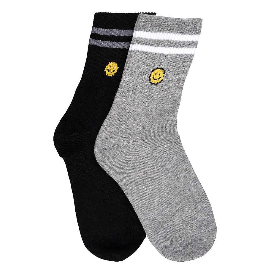 Luxe Trendy Socks Limlim | Small Smiley Stripe Socks