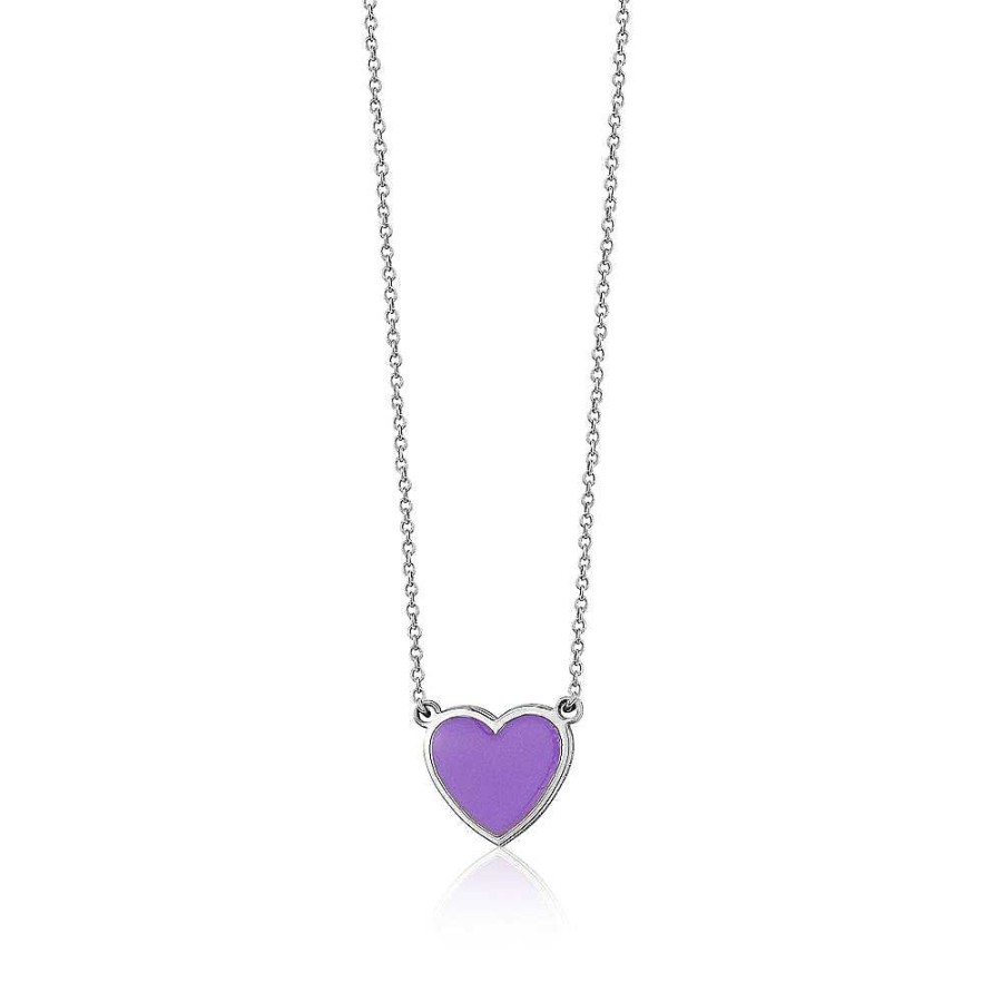 Jewelry Limlim | Single Enamel Heart Necklace