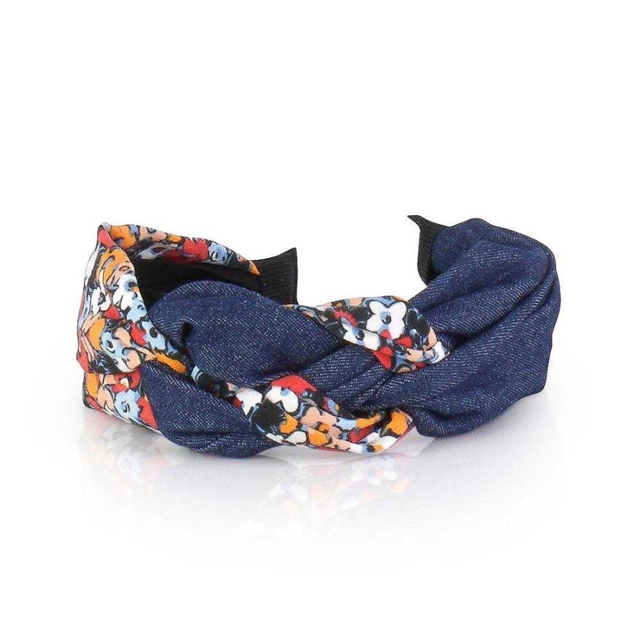 Hair Accessories Limlim | Braided Denimfloral Hairband