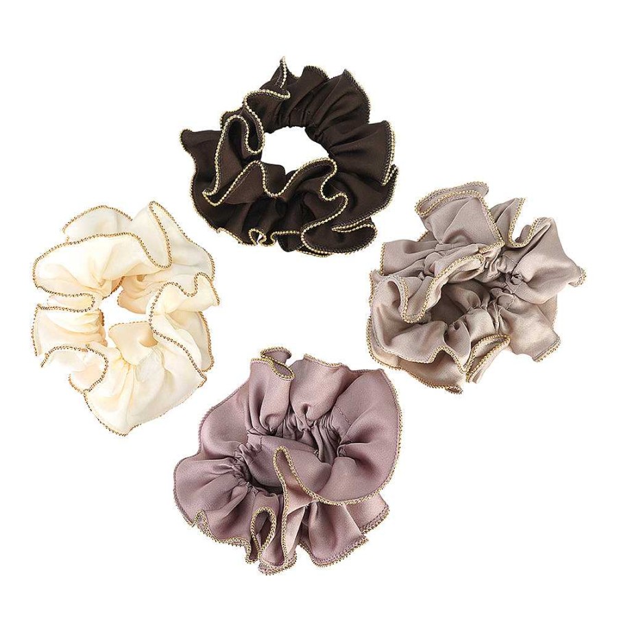 Hair Accessories Limlim | Signature Gold Trim Satin