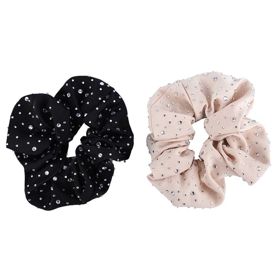 Hair Accessories Limlim | Satin Crystal Scrunchies