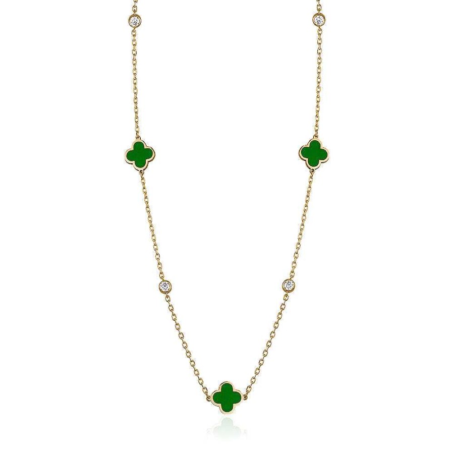 Kgmtl Limlim | Clover Enamel Necklace