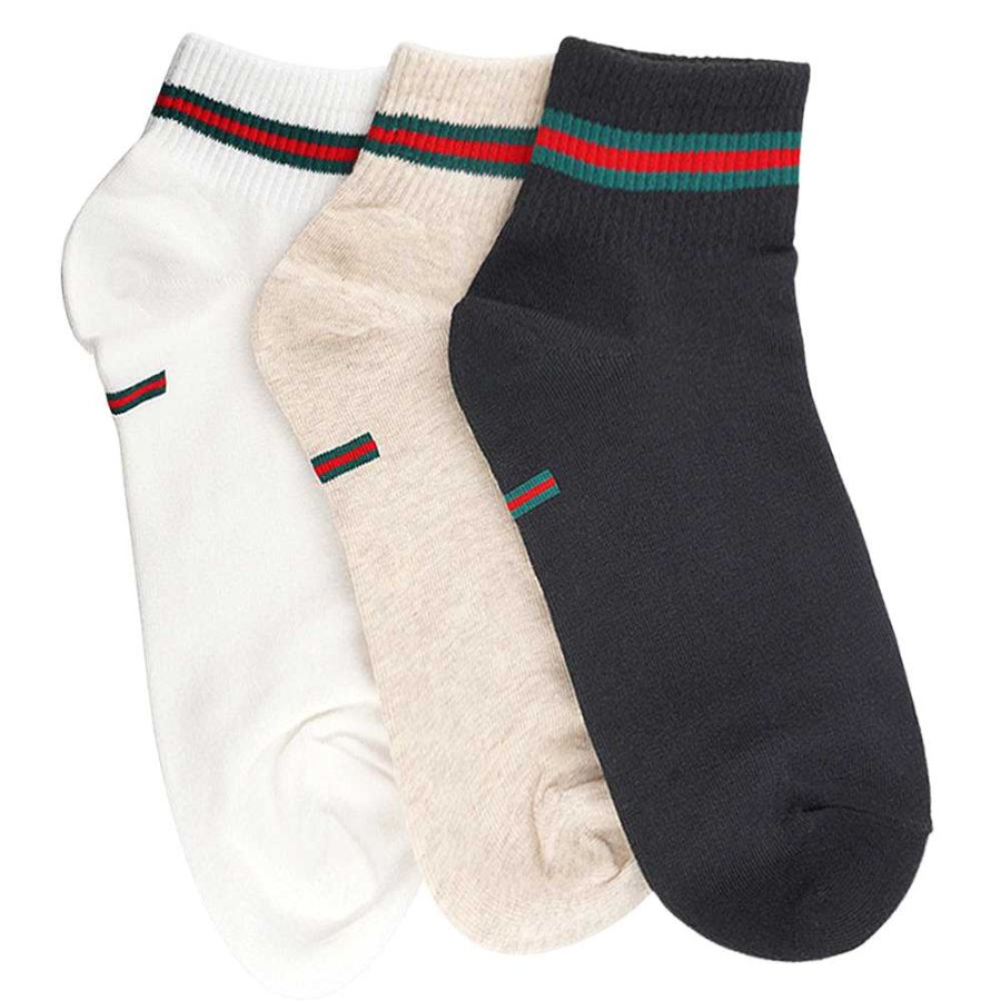 Luxe Trendy Socks Limlim | Stripe Short Socks