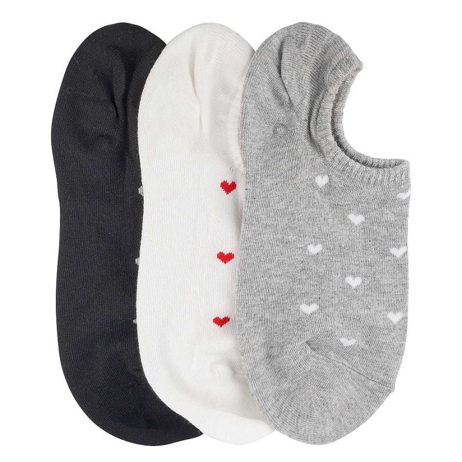 Luxe Trendy Socks Limlim | 3 Pack Crew Heart Socks