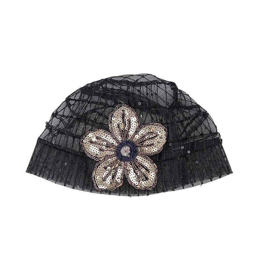 Hair Accessories Limlim | Mesh Sequin Flower Hat