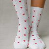 Luxe Trendy Socks Limlim | 2 Pack Frill Short Heart Socks