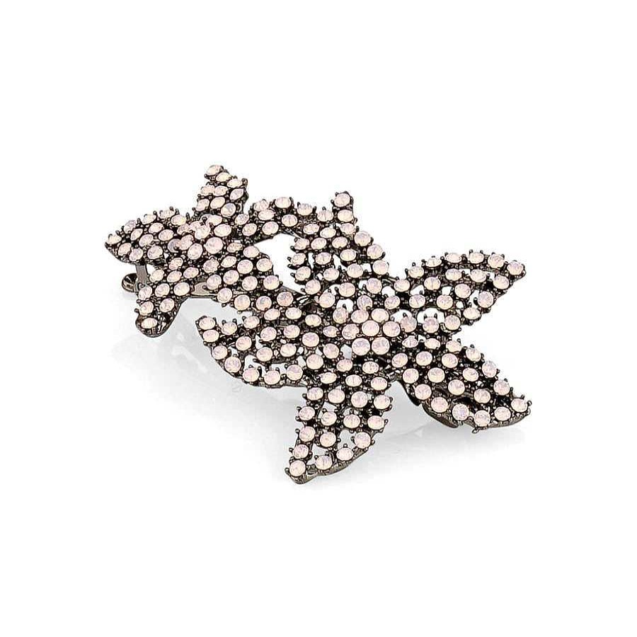 Hair Accessories Limlim | Swarovski Double Flower Barette