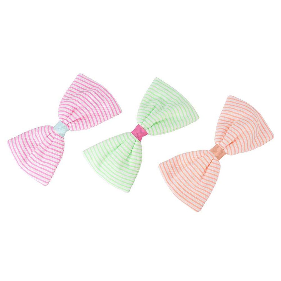 Hair Accessories Limlim | Neon Stripe Single Bow