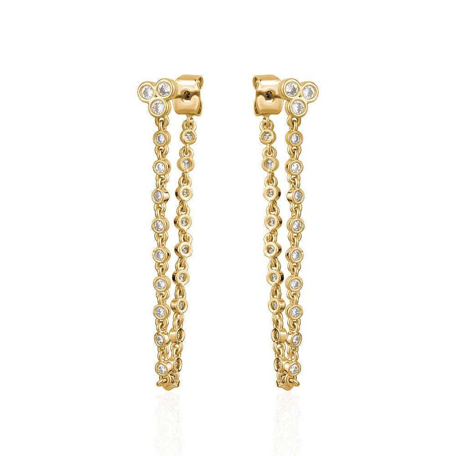 Jewelry Limlim | Bezel Chain Earring