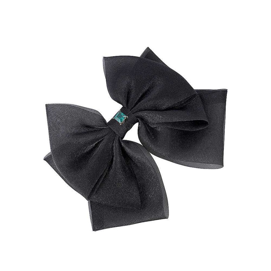 Hair Accessories Limlim | Emerald Stone Mesh Bow